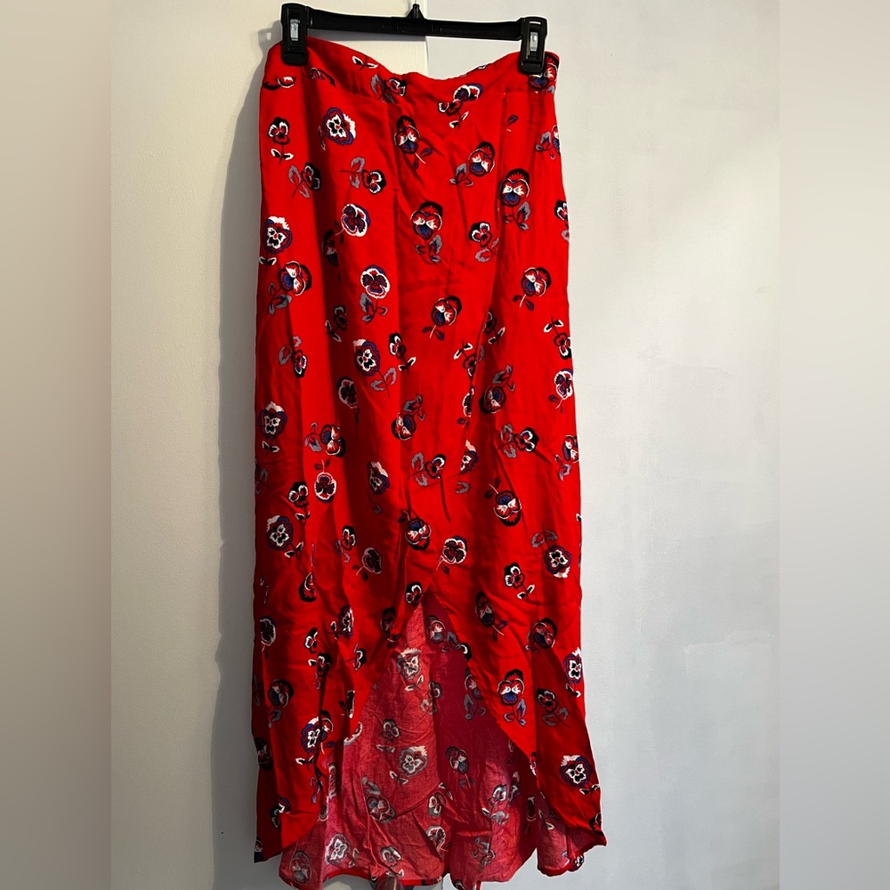 Express Floral Red Women's Skirt